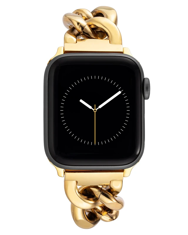 Anne Klein Gold-Plated Chain Apple Watch Band - Adjustable - Image 1