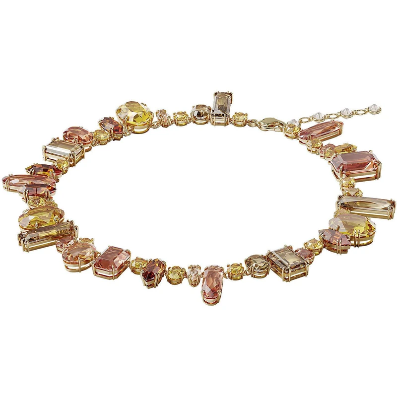 Swarovski Necklace, Warm Multicoloured Classic Cut Crystals from the Gema Collection