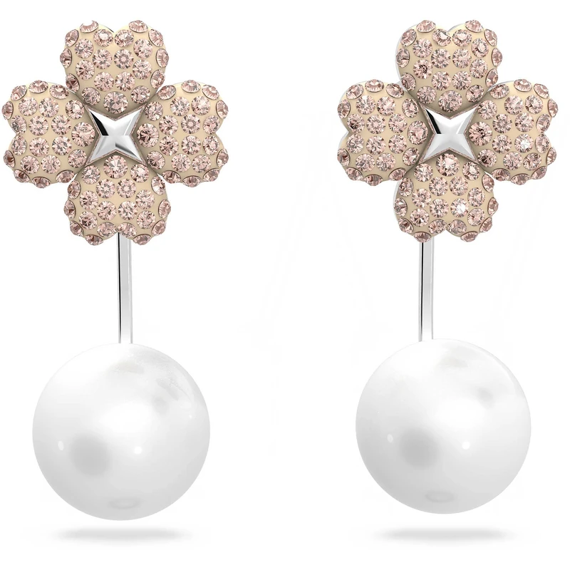 Swarovski Women's Earrings, Pink Crystals, One Size