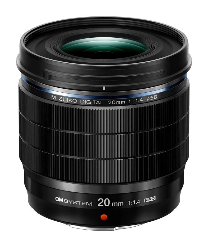 OM System M.ZUIKO DIGITAL ED 20mm F1.4 PRO, standard pro lens, suitable for all MFT cameras (Olympus OM-D and PEN cameras, Panasonic G-Series), black