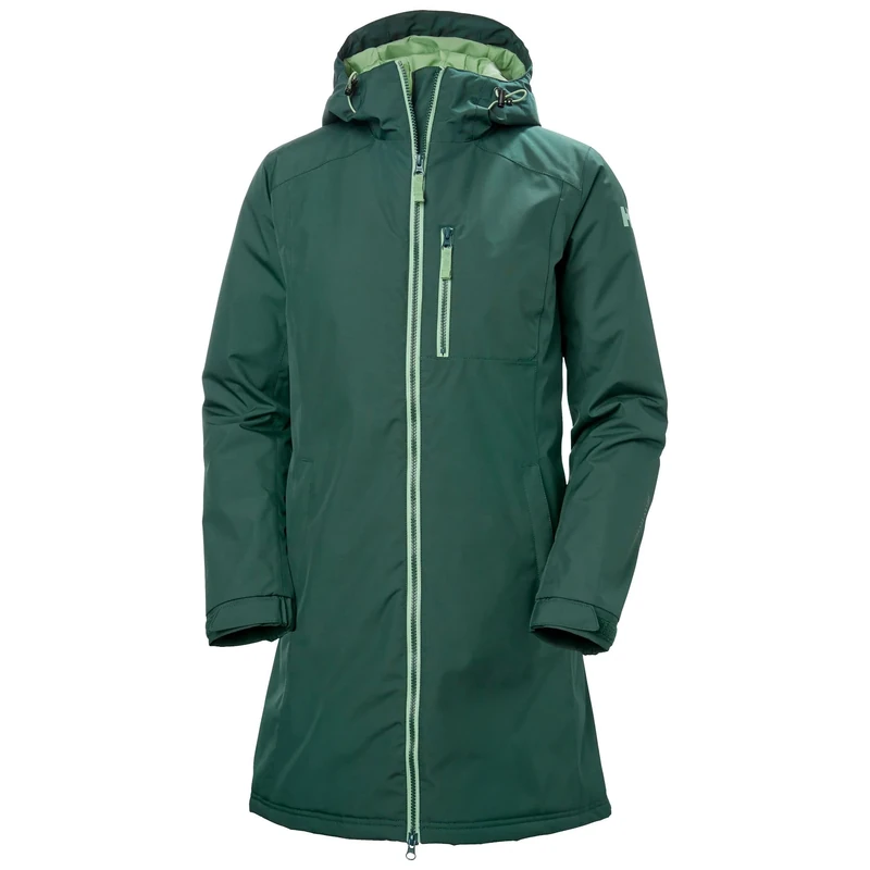 Helly Hansen Women's W Long Belfast Winter Jacket, Darkest Spruce, M