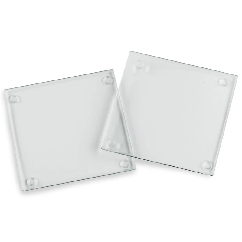 Clear DIY Glass Drink Coasters (Set of 48) | Home Décor or DIY Party Favor