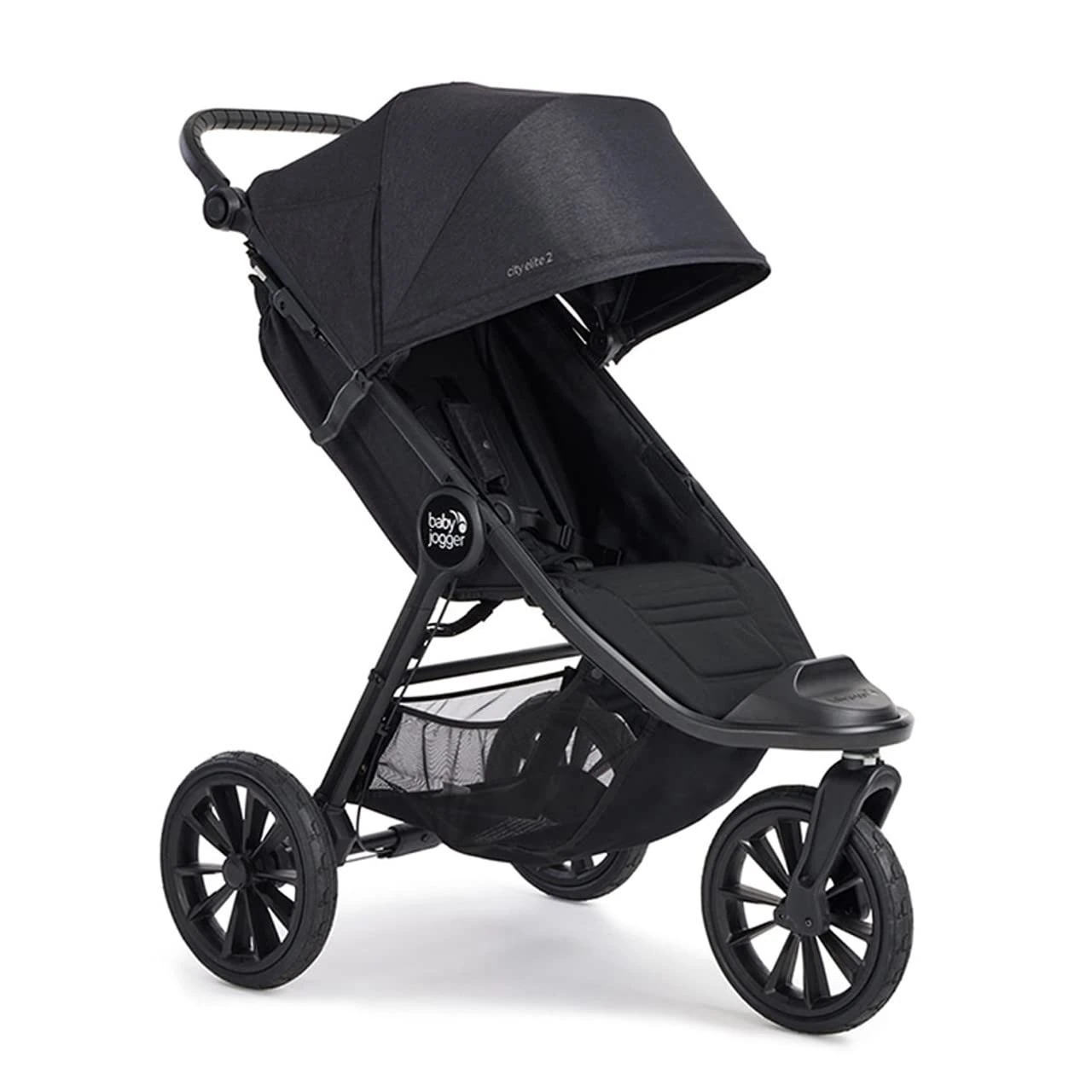 Baby Jogger City Elite 2 All-Terrain Pushchair | Lightweight, Foldable Stroller | Opulent Black