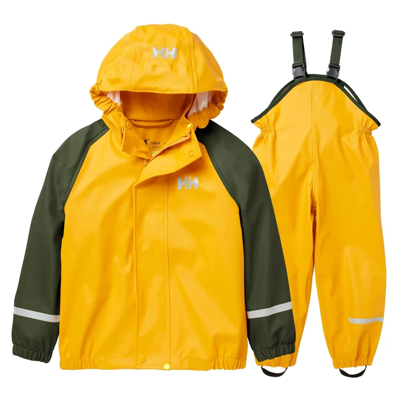 Helly Hansen Kids Unisex K Bergen 2.0 Pu Rainset, 345 Essential Yellow, 6