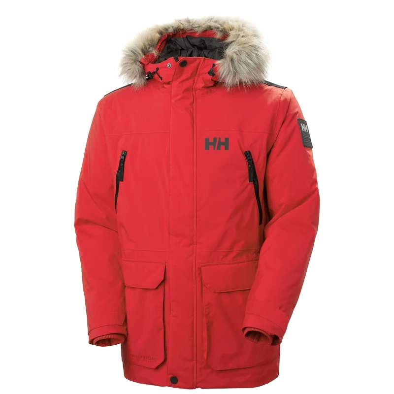 Helly Hansen Men's Reine Parka, Red, 2XL