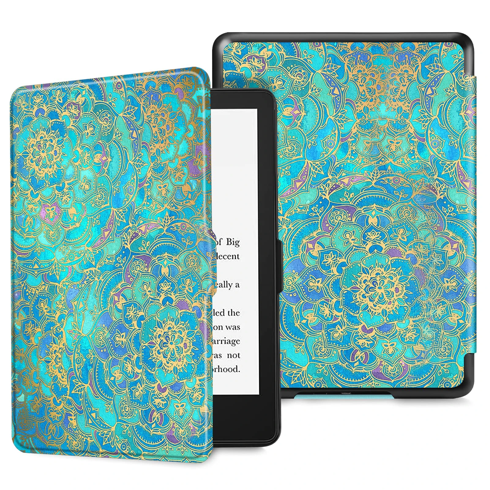 FINTIE Slimshell Case ONLY for 6.8" Kindle Paperwhite 11th Generation-2021 (Model No. M2L3EK & M2L4EK)- Premium Lightweight PU Leather Cover with Auto Sleep/Wake, (Z-Shades of Blue)