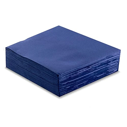 Morigami, Standard Size Napkin, Pleat 1/4, Tip Point, 200 Napkins, Blue
