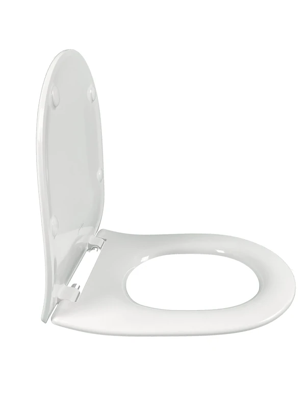 Thermodur Extra Flat Progressive Removable Seat - Metal Hinges - Compatible with Toilet from The Odéon Rive Gauche Collection - White
