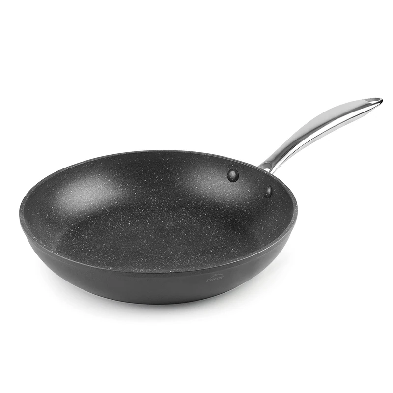 LACOR - 27032 - Three-Layer Non-Stick Frying pan, cast Aluminium pan, PFOA-Free, Ergonomic Handle, Suitable for All Kitchens, 32 cm, Black