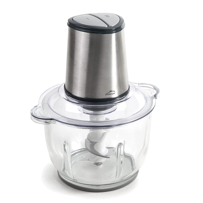 Lacor - 69077 - Automatic Cutter, Food Chopper, Chopper with Ultra-Resistant Blades, BPA-Free, 2 Speeds, 300 W, 1.2 L