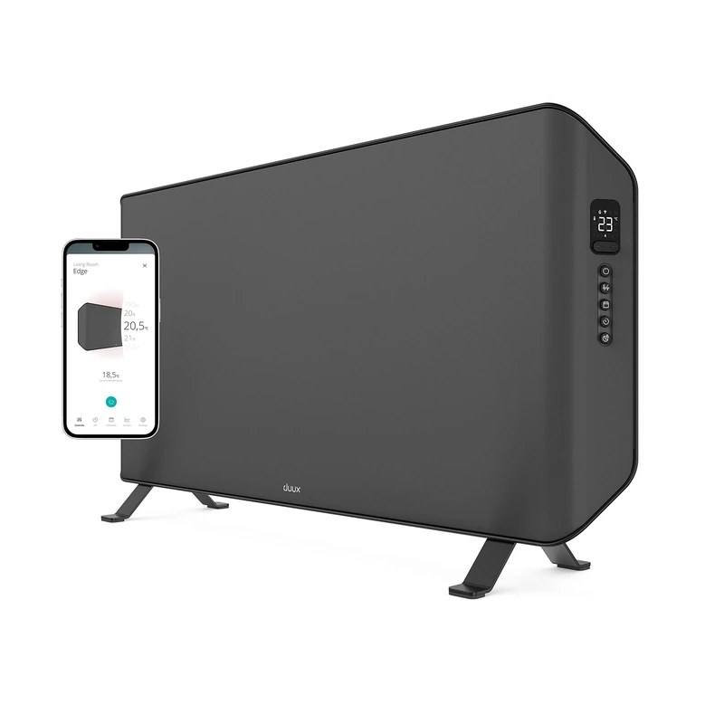DUUX | Edge 2000 | Smart Convector Heater | Grey |2000W of Heating Power | 30m² Room Size
