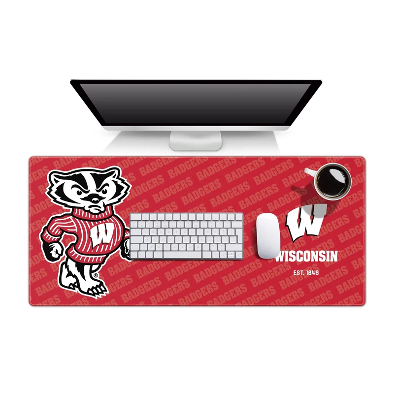 YouTheFan Wisconsin Badgers Logo Series Desk Pad
