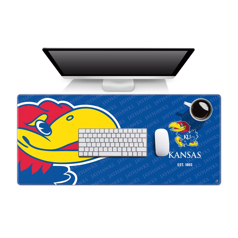 YouTheFan Kansas Jayhawks Logo Series Desk Pad