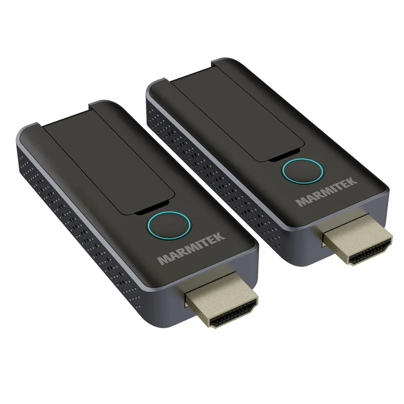 Wireless HDMI Extender 1080p – Marmitek Stream S1 Pro – Wireless HDMI transmitter receiver – Plug & Play, no Wi‑Fi/software – USB‑C compatible – up to 20 m range, low latency – Presentation –