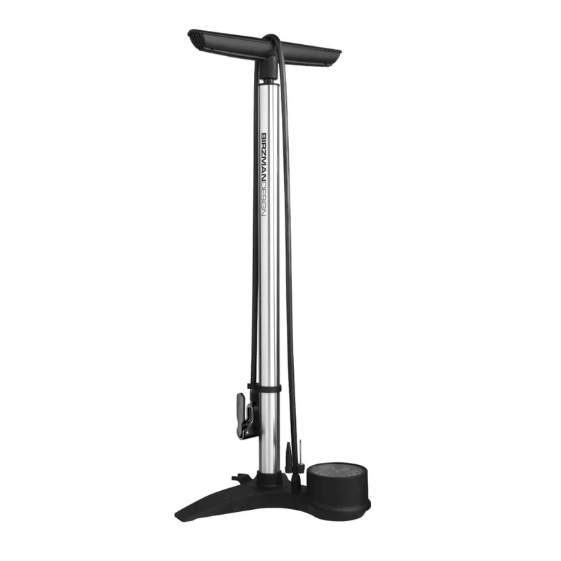 Birzman The Pump with Flick-It II – High-Pressure Floor Pump for Bikes | Ergonomic Design & Precise Inflation | Compatible with Presta & Schrader Valves