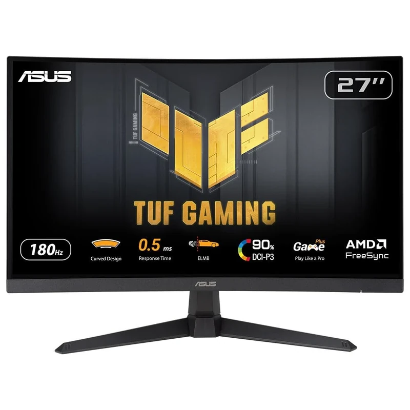ASUS TUF VG27WQ3B 27" QHD Curved Monitor - 180Hz, 1ms, FreeSync, HDR10