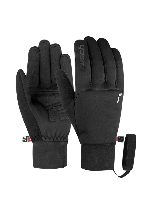 Reusch Backcountry Touch-Tec Gloves, Black/Silver, EU 7.5