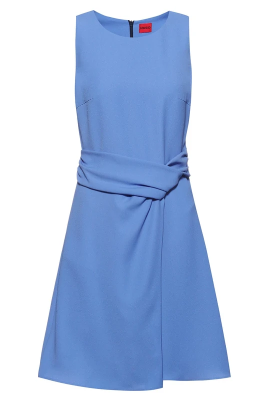 HUGO Women's Kamosa Dress, Medium Blue425, Regular fit