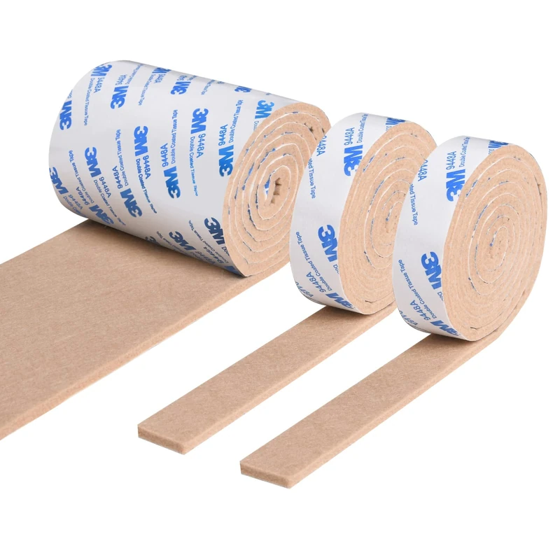 Vicloon Furniture Pad - 3 Rolls Felt Floor Protectors for Hardwood
