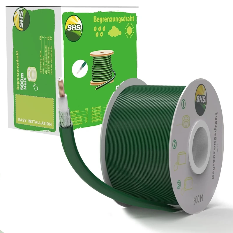 500 m Mesh Boundary Cable for Robotic Lawnmower Lawn Mower Lawn Robot Accessory Set Boundary Wire for Search Cable - Compatible with Gardena/Bosch/Husqvarna/Worx/Honda/ROBOMOW/iMow