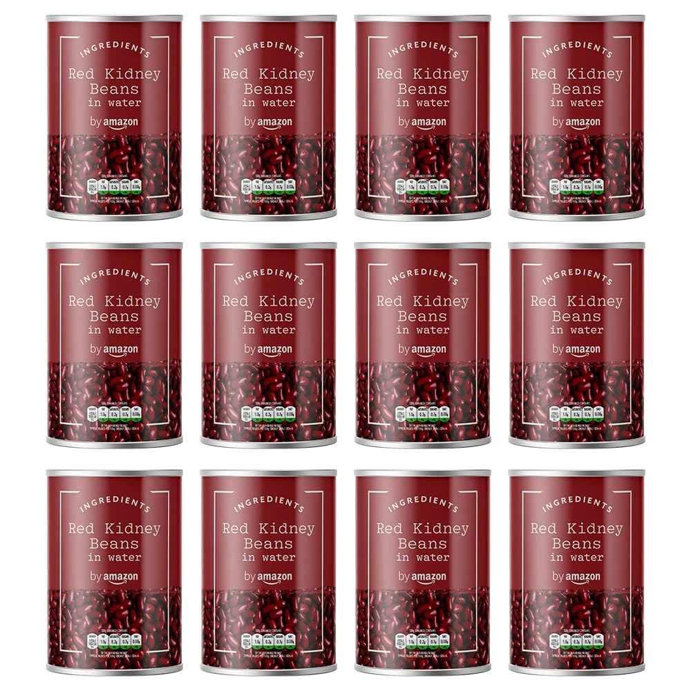 by Amazon Red Kidney Beans, 400g, Pack of 12