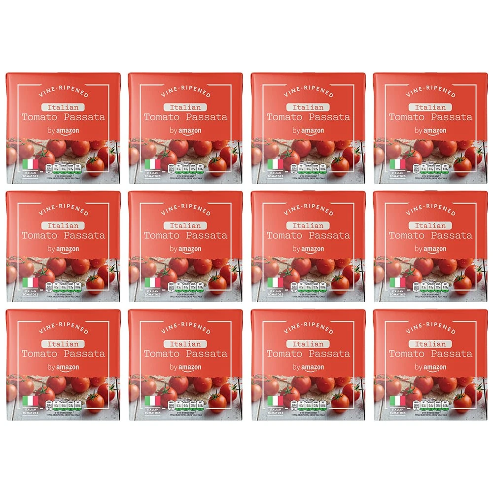 by Amazon Tomato Passata, 500g, Pack of 12