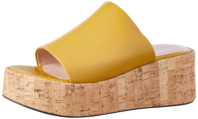 L37 HANDMADE SHOES Women's Suddenly I See Sandal, Yellow, 10 UK