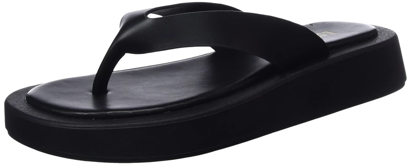 L37 HANDMADE SHOES Women's Pump UP The JAM Sandal, Black, 10 UK