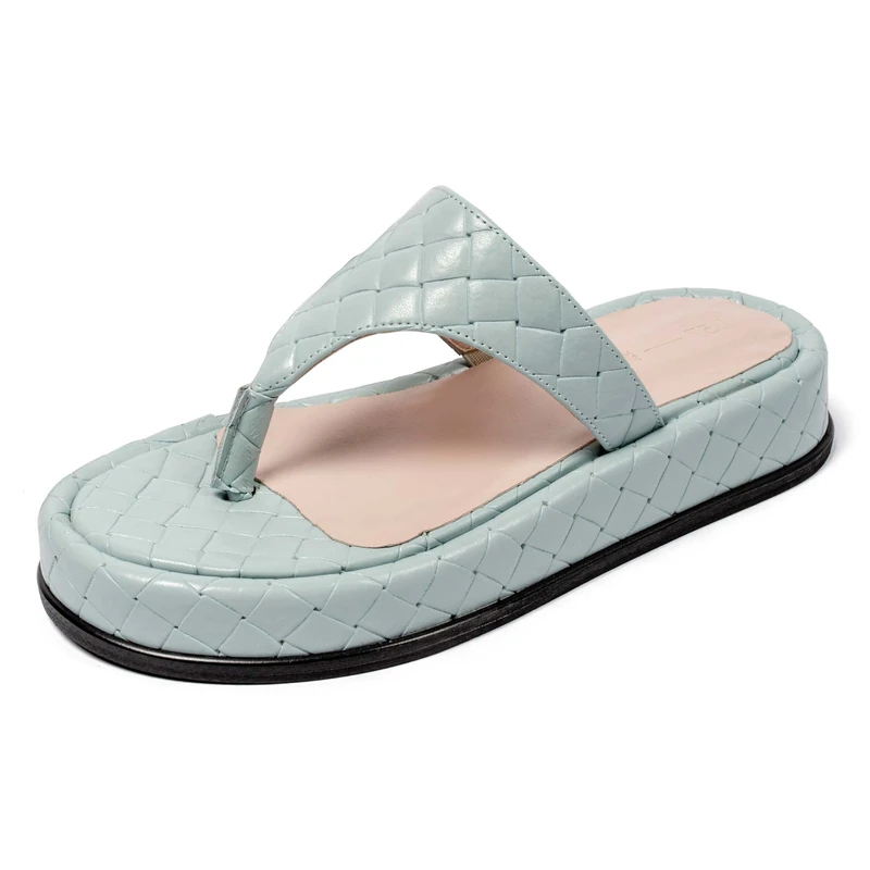 L37 HANDMADE SHOES BUONA SERA, Sandal, Blue, - Image 1