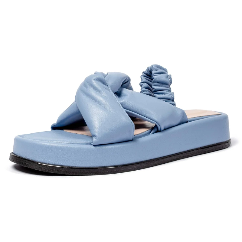 L37 HANDMADE SHOES Women's Swimming Places Sandal, Blue, 10 UK - Image 1