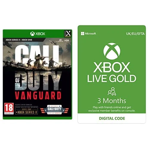 Call of Duty®: Vanguard (Xbox Series X) (Exclusive to Amazon.co.uk) + Xbox Live Gold 3 Months | Xbox - Download Code