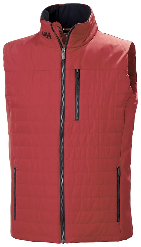 Helly Hansen Mens Crew Insulated Vest 2.0, XL, Red - Image 1