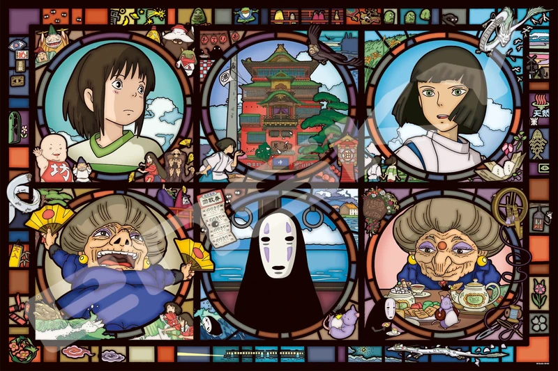 ensky - News from a Mysterious Town [Spirited Away] Artcrystal Puzzle (1000-AC016) - Official Studio Ghibli Merchandise, Multi