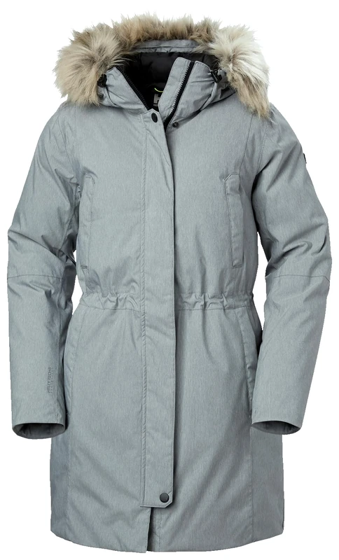 Helly Hansen Women's W Senja Parka, Grey Melange, XS