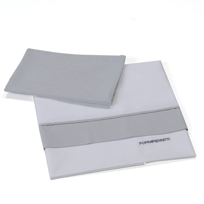 Foppapedretti Cot Bed Sheet 100% Cotton Grey