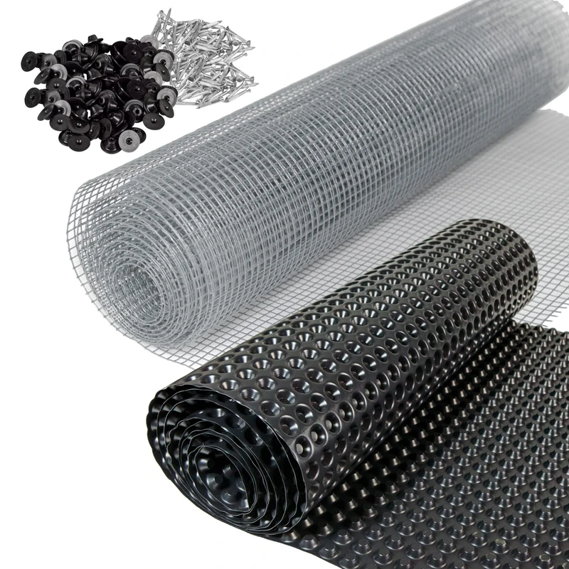 Windhager Raised Bed Starter Set (Vole Grid 2.1 x 1.1 m, Nubbed Film 6.5 x 0.9 m, Galvanised Mounting Nails 3.5 x 30 mm with Sealing Disc: 22 mm) Durable