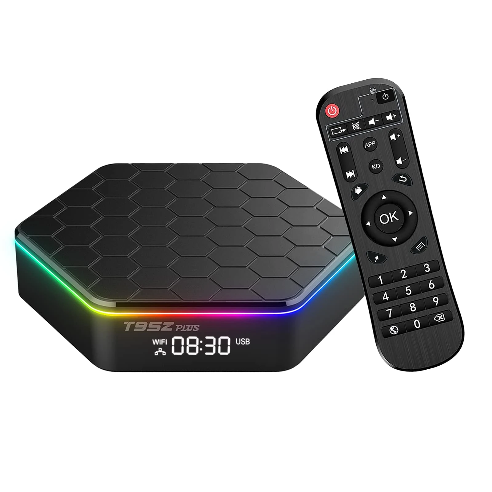 Android TV Box 12.0, Android Boxes 4GB RAM 32GB ROM Quad-Core Cortex-A53 CPU WiFi6 Bluetooth 5.0 HDMI 2.0 LAN Ethernet 3D 6K HD H.265 Dual WiFi Smart TV Box