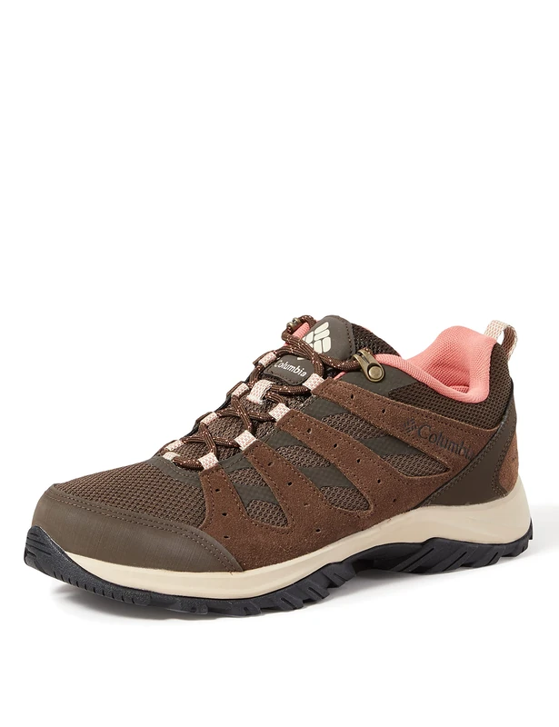 Columbia Women's Redmond 3 WP waterproof low rise hiking shoes, Brown (Cordovan x Dark Coral), 8 UK