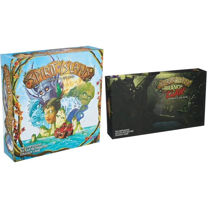 Greater Than Games | Spirit Island | Board Game | 1-6 Players | Ages 14+ | 90-120 Minutes Playing Time and GTGSISL-BRCL SISL:BRCL Spirit Island: Branch & Claw Expansion, Multicoloured