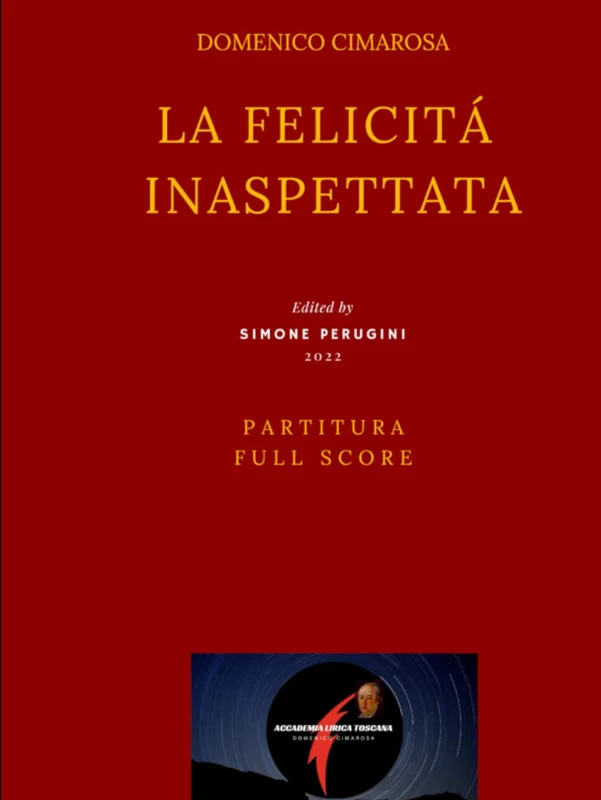 Cimarosa: La felicità inaspettata: (Partitura - Full Score) - Image 1