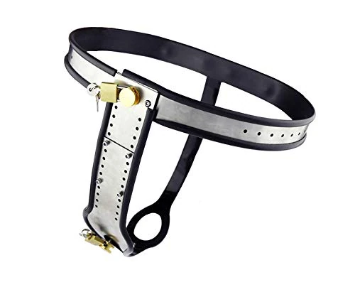 Bondage Masters Female Chastity Belt with Locking Slit Cover