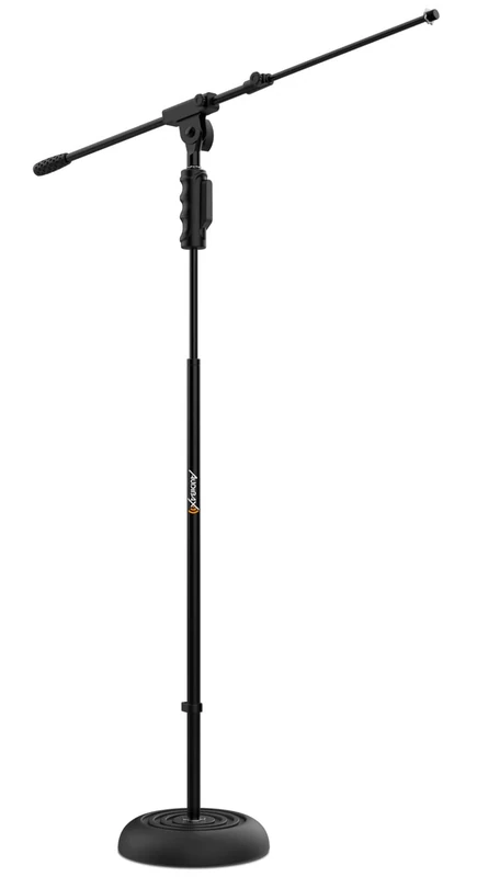 Audibax Base 10E Microphone Stand Floor Giraffe Adjustable Round Base and Easy Block
