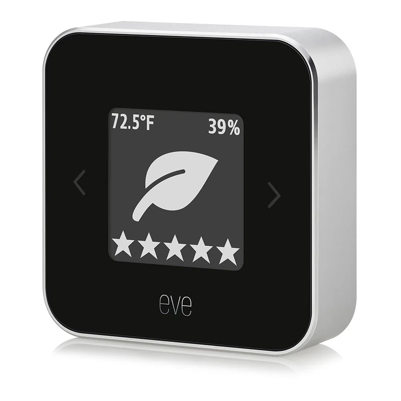 Eve Room: Air Quality Sensor for Monitoring Air Quality (VOC), Temperature and Humidity, Apple HomeKit Technology, Bluetooth, Thread - Image 1