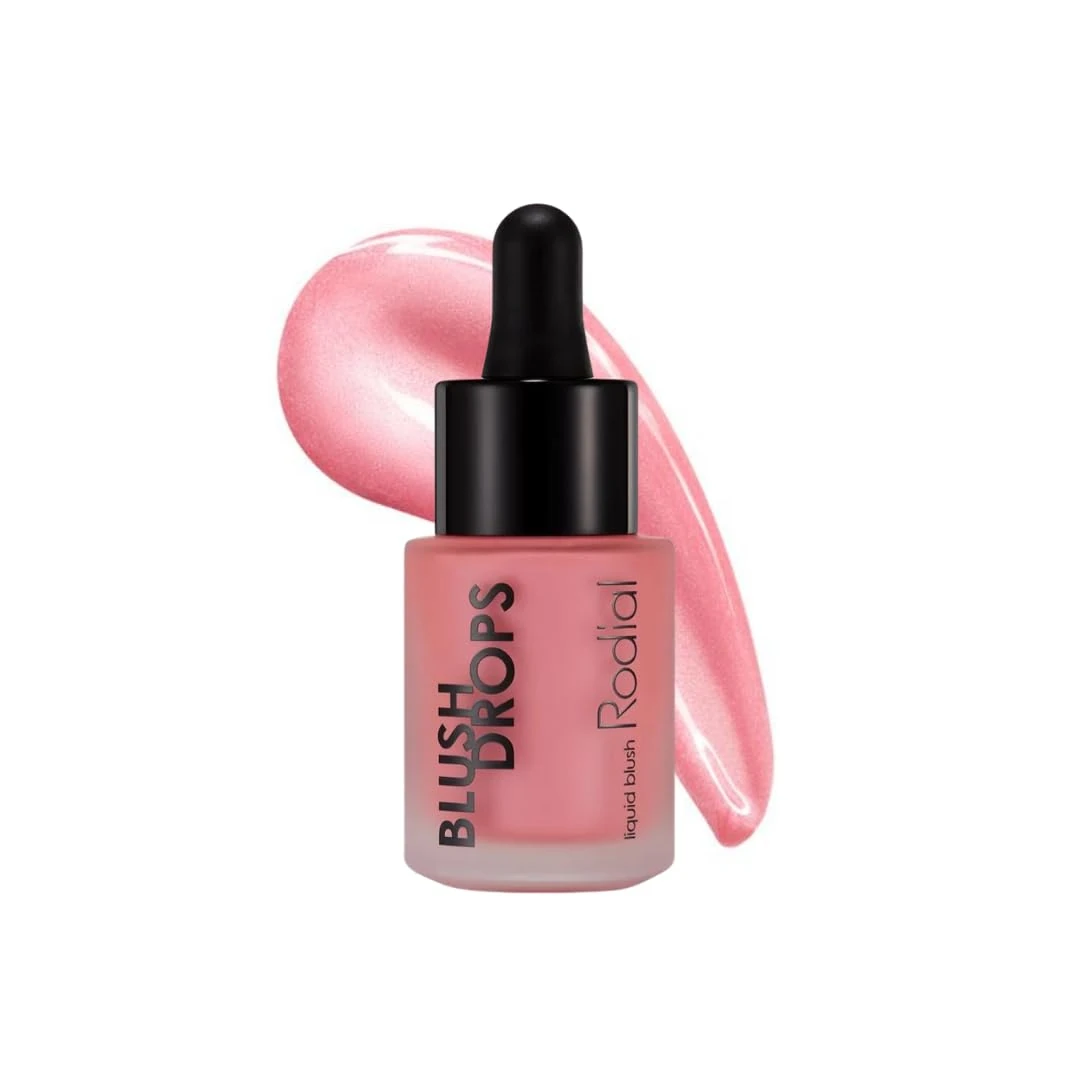 Rodial Blush Drops Frosted Pink 15ml – Nourishing & Hydrating Liquid Blush, Dewy Skin Glow with Long-Lasting Finish