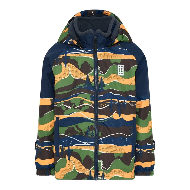 LEGO Wear Unisex Jungen Unisex Winterjacke Skijacke 12.000 Wassersäule atmungsaktiv LWJested 712 Rain Jacket, 590, 110