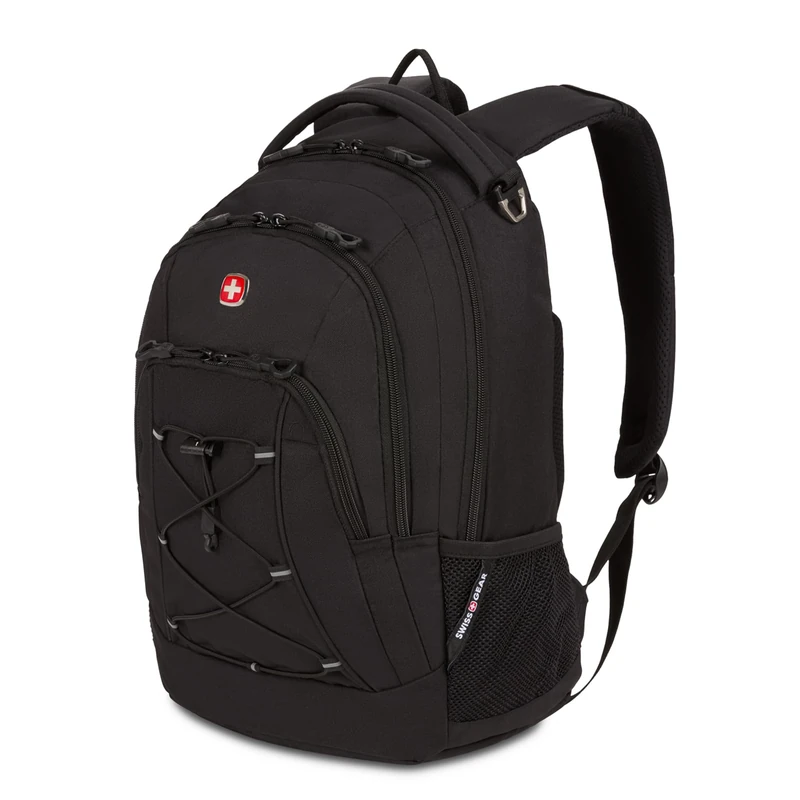SwissGear Unisex's 1186 Bungee Backpack Laptop, Black, 17-inch