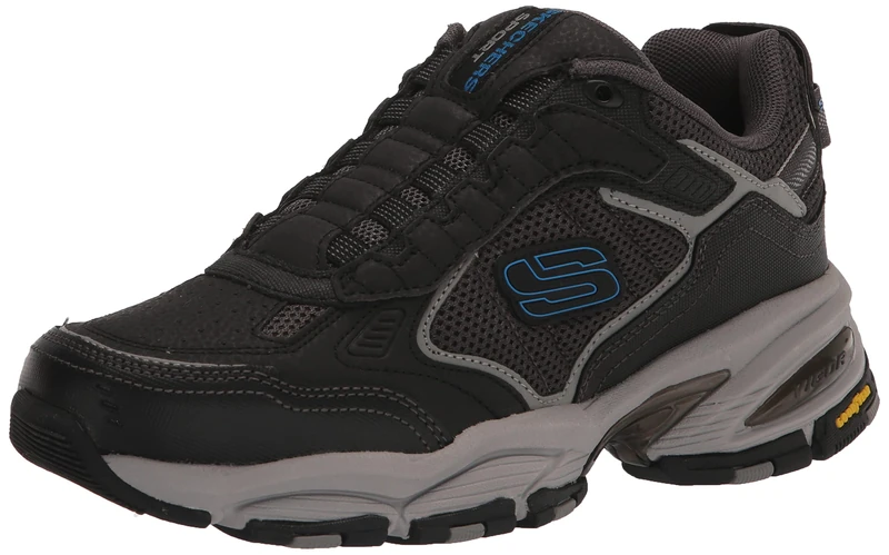 Skechers Mens Men's Vigor 3.0 Slip-on Loafer, Black/Charcoal, 10.5