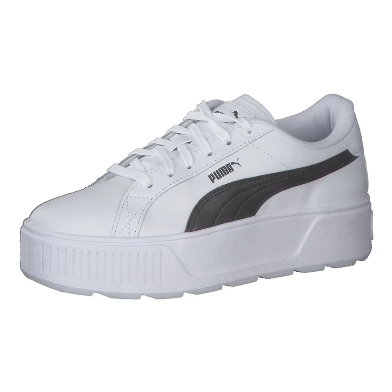 Puma Women Karmen L Sneakers, Puma White-Puma Black, 8.5 UK