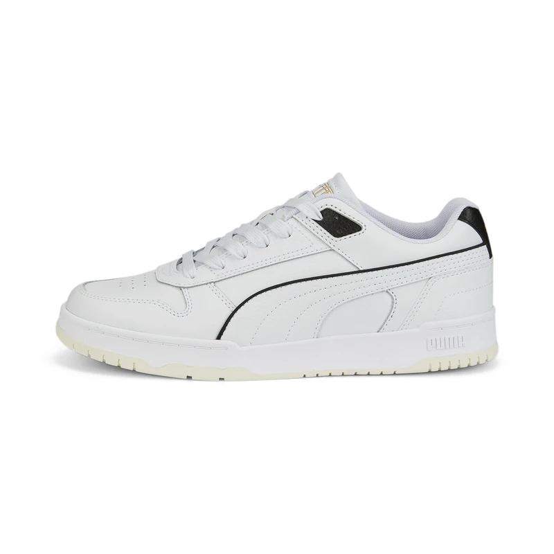 Puma Unisex Adults Rbd Game Low Sneakers, Puma White-Puma Black-Puma Team Gold, 11 UK