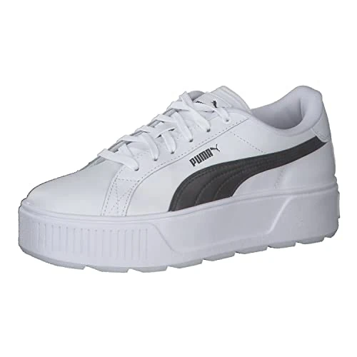 Puma Women Karmen L Sneakers, Puma White-Puma Black, 6 UK